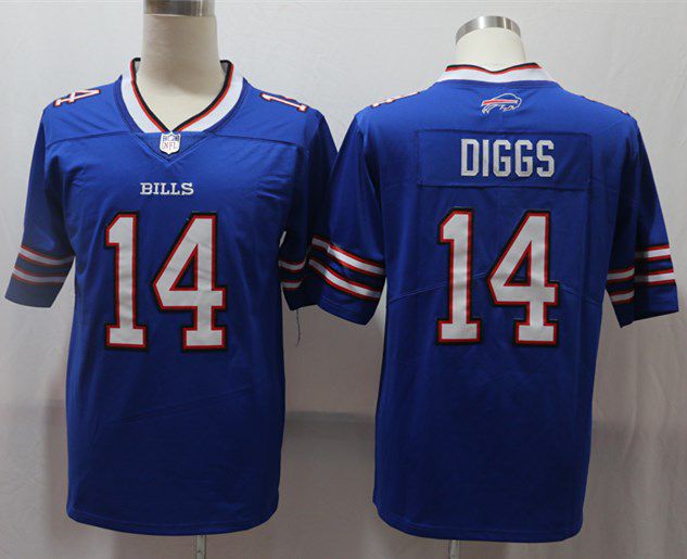Men Buffalo Bills 14 Diggs Blue Vapor Untouchable Limited 2020 Player NFL Jersey
